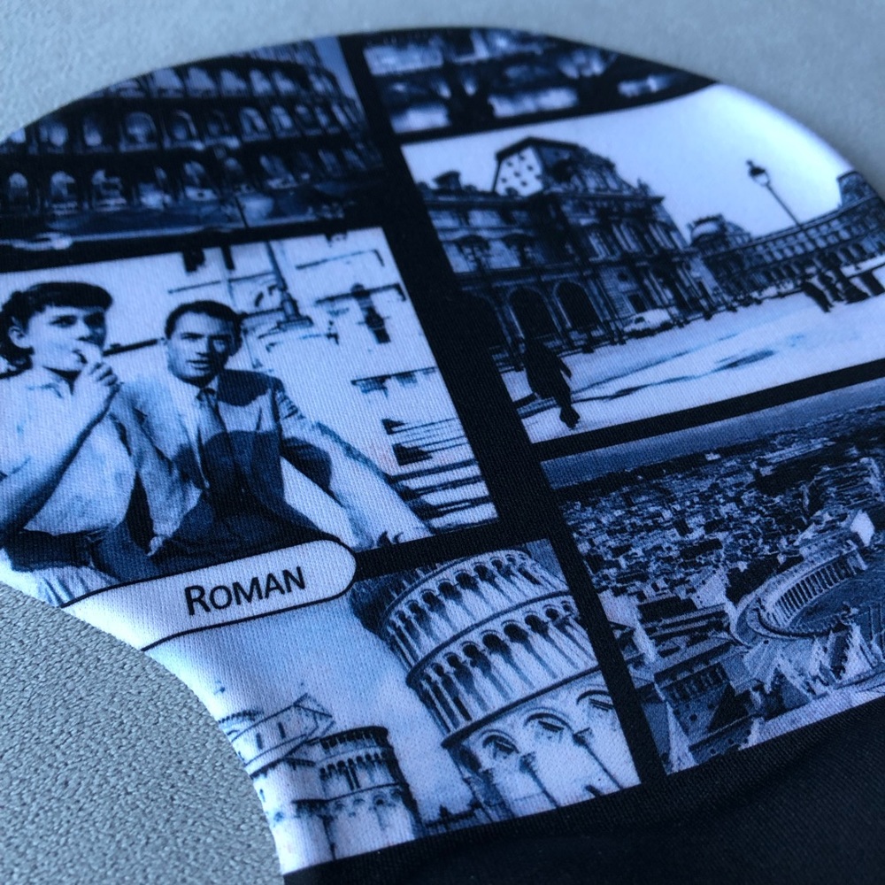 Roman Holiday ~ Rome ~ Mouse Pad with Wrist Support ~ Brand New!